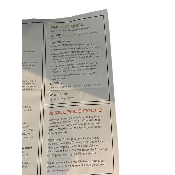 Hasbro Gaming Bop It! Tetris Electronic Twist Puzzle Game Tested - Picture 5 of 13